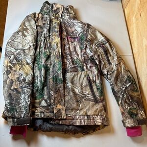 Realtree Camouflage Jacket with Pink Accents
